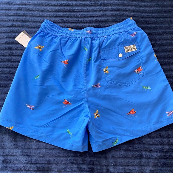 ❌SOLD❌ Polo Ralph Lauren Bug Print Swimming Trunks - Picture 5 of 6